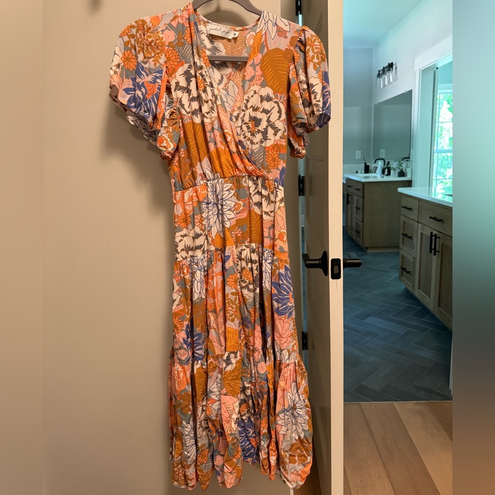 Petal and Pup Midi Dress